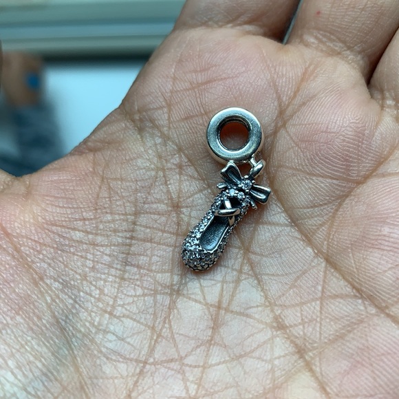 ❤️Pandora ballerina CZ slipper shoe dangle charm - Picture 12 of 12